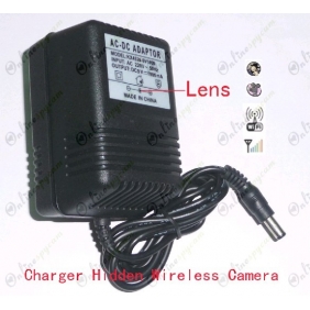 Spy Charger Wireless Camera - Hidden Wireless Camera 2.4GHZ MP4 Player Receiver